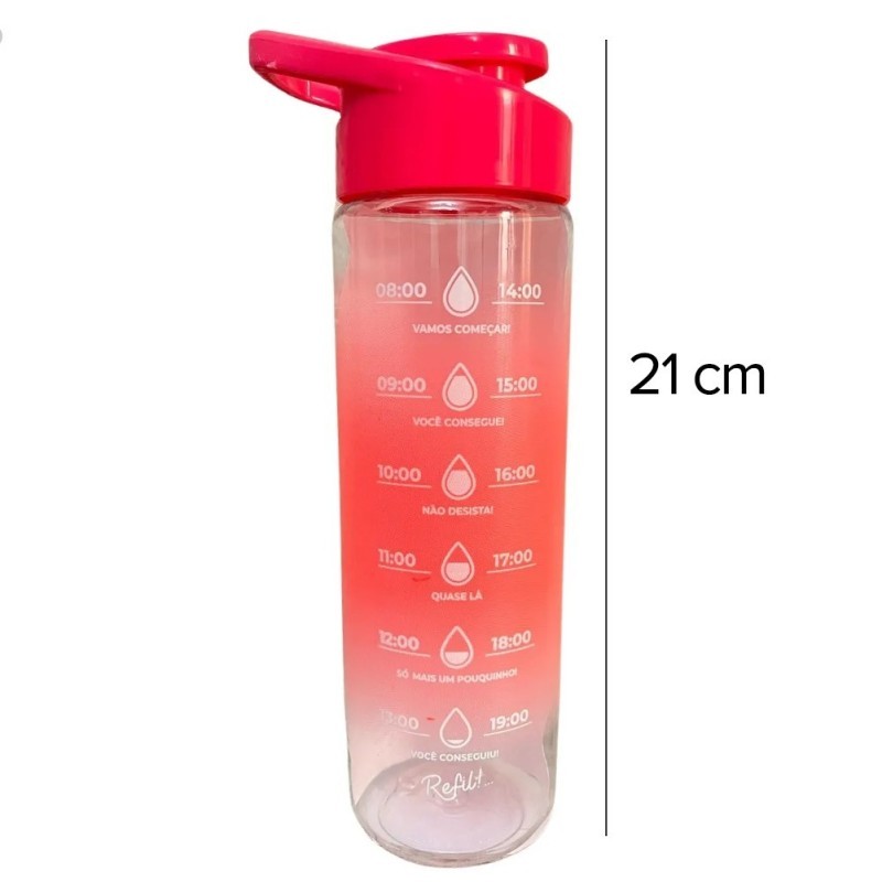 Garrafa Squeeze Bicolor 700ML Com Alça De Mão