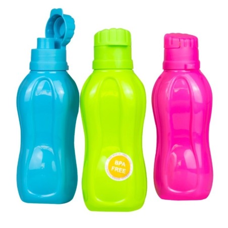 Mini Garrafa Squeeze Retangular Colors 420ML
