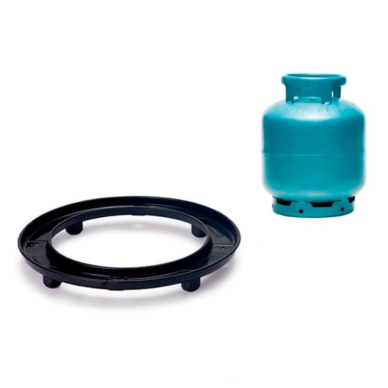 Suporte Para Botijão De Gás Em Plástico Preto