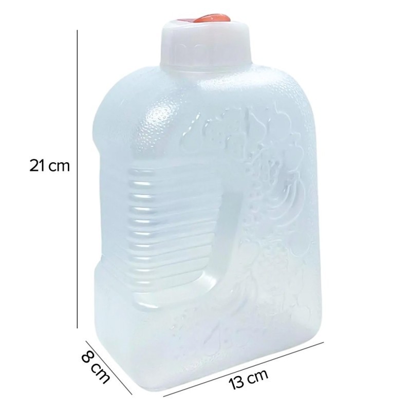 Garrafa De Água Plástica Frutas Coloridas 1,4L