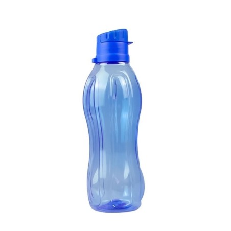 Garrafa Squeeze Redonda Transcolor Com Tampa Abre E Fecha 700 ml