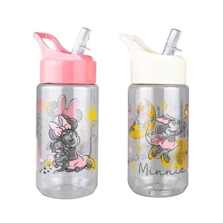 Squeeze Minnie Mouse Flip Top Com Canudo 500ml