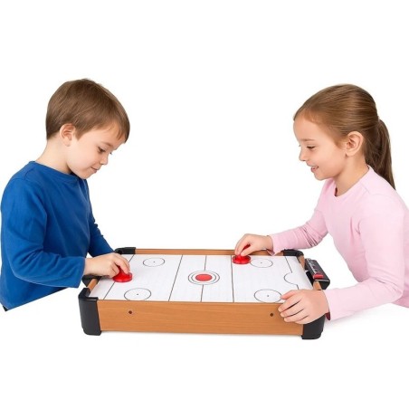 Mini Mesa De Aero Hockey Jogo Portátil 55cm X 30cm