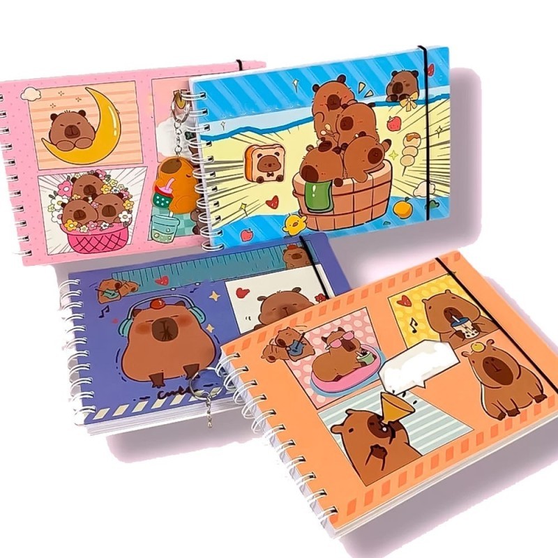 Livro De Colorir Capivara Encadernado Com Capa Resistente E Brilhante 48págs