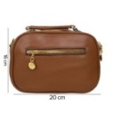 Bolsa Transversal Média Três Bolsos Com Alça Removível