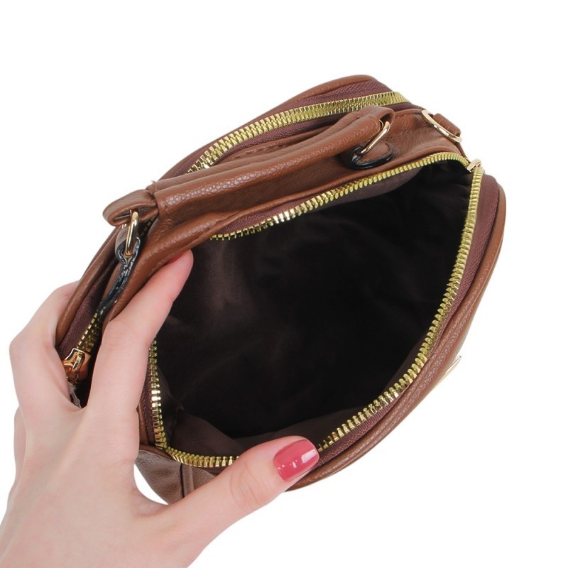 Bolsa Transversal Média Três Bolsos Com Alça Removível