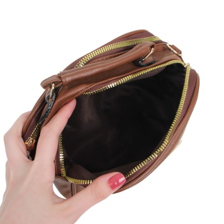 Bolsa Transversal Média Três Bolsos Com Alça Removível