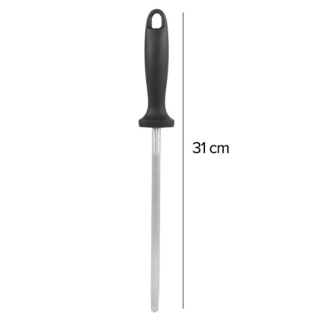 Chaira Afiador De Facas Cozinha Em Aço Inox 19cm