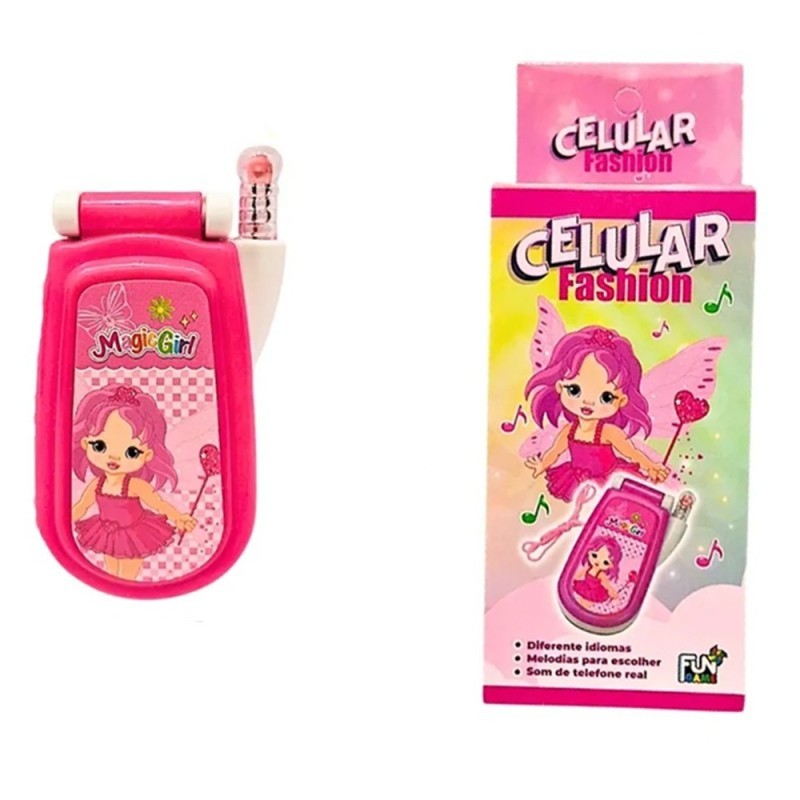 Mini Celular De Brinquedo Fashion Com Som E Luzes