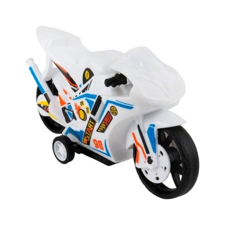 Brinquedo Mini Moto De Corrida Pull Back A Fricção