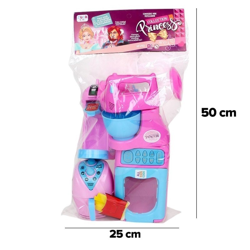 Kit Brinquedo Cozinha Faz De Conta Chef Kids De 7 a 12 Peças