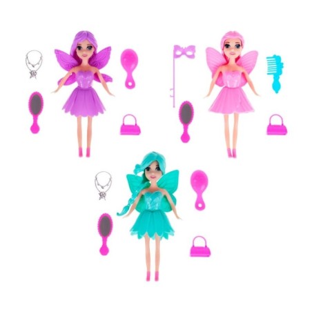 Brinquedo Boneca Abbie Fada Com Acessórios De Beleza