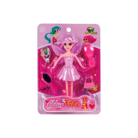 Brinquedo Boneca Abbie Fada Com Acessórios De Beleza