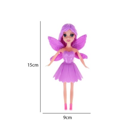 Brinquedo Boneca Abbie Fada Com Acessórios De Beleza