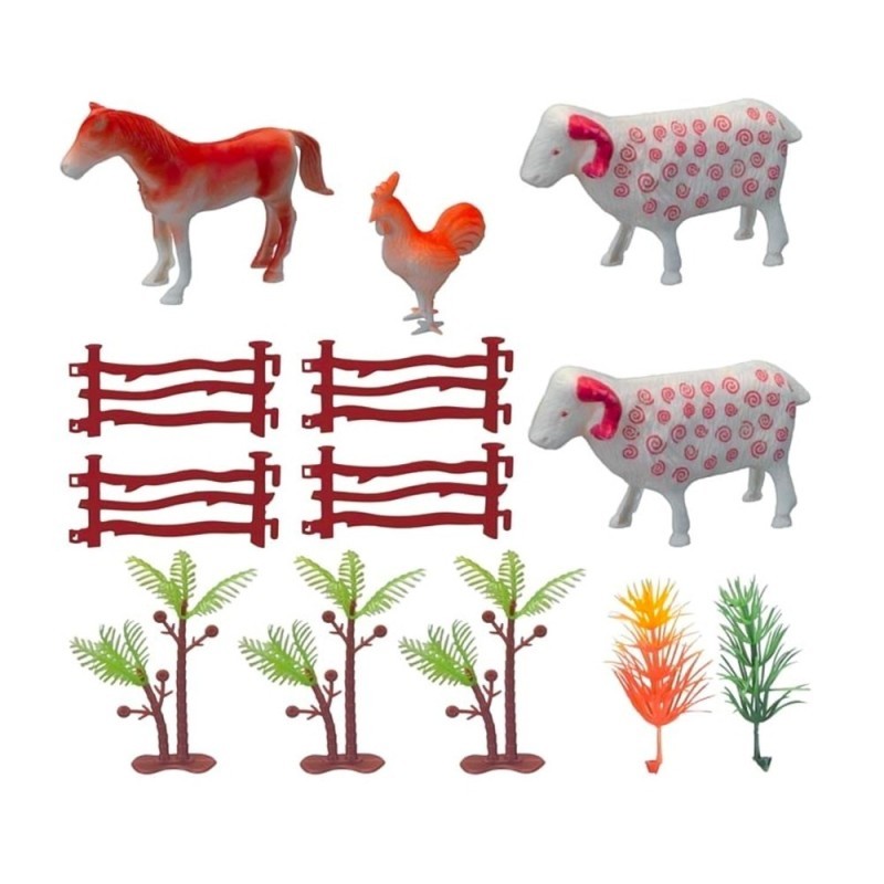 Kit Animais Do Mundo Com Acessórios Variados