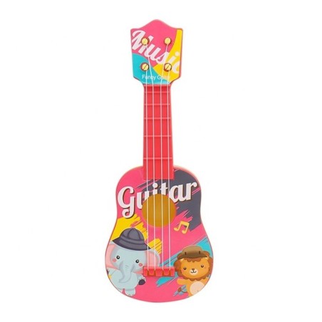 Brinquedo Musical Violão Infantil Bichinhos Encantados com 4 Cordas