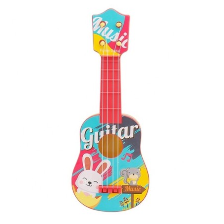 Brinquedo Musical Violão Infantil Bichinhos Encantados com 4 Cordas