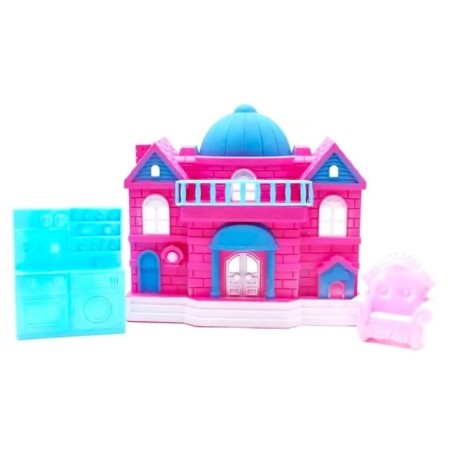 Brinquedo Minha Casinha Colorida Com 4 Acessórios