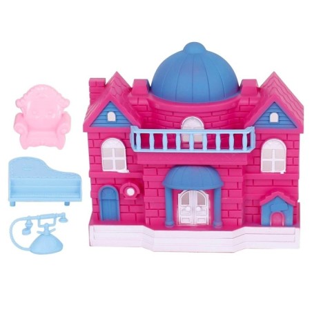 Brinquedo Minha Casinha Colorida Com 4 Acessórios