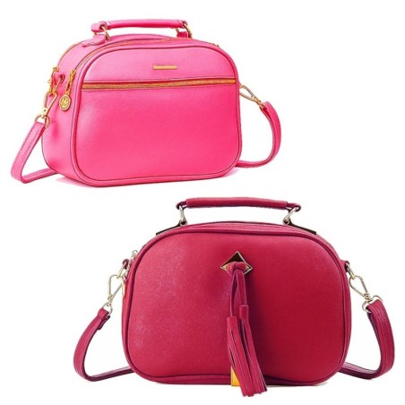 Bolsa Transversal Média Três Bolsos Com Alça Removível