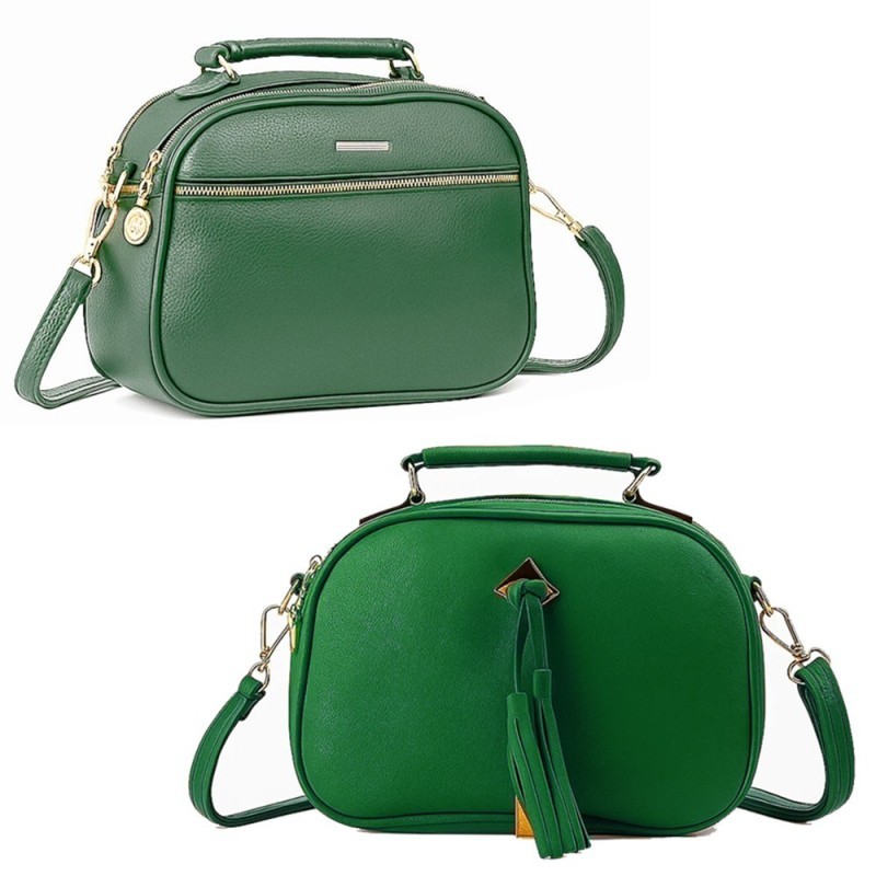 Bolsa Transversal Média Três Bolsos Com Alça Removível