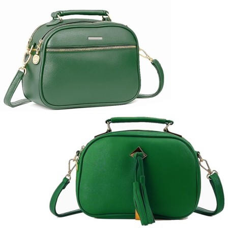 Bolsa Transversal Média Três Bolsos Com Alça Removível