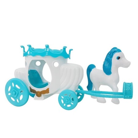 Kit Brinquedo Boneca Duda Com Carruagem 5 Peças