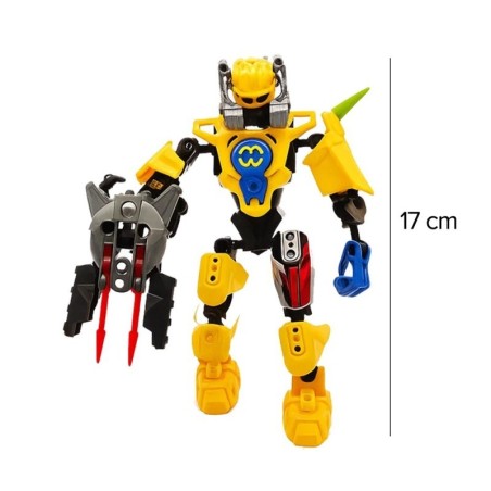 Brinquedo Super Robo De Batalha Hero Squad Combinável