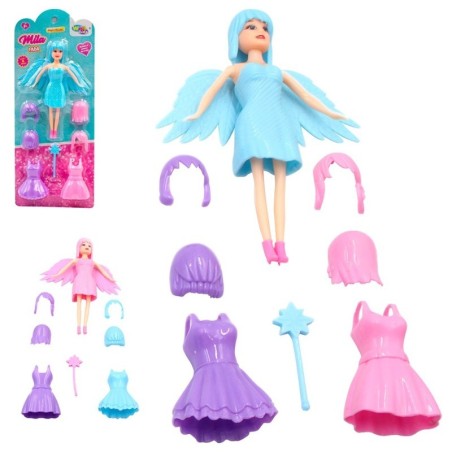 Boneca Fada Mila Mágica Com Acessórios Brinquedo Infantil