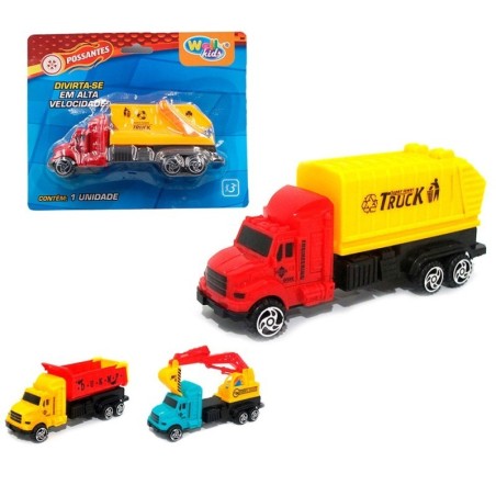 Brinquedo Caminhão De Construção A Fricção Mini Obras