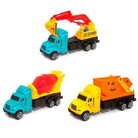 Brinquedo Caminhão De Construção A Fricção Mini Obras