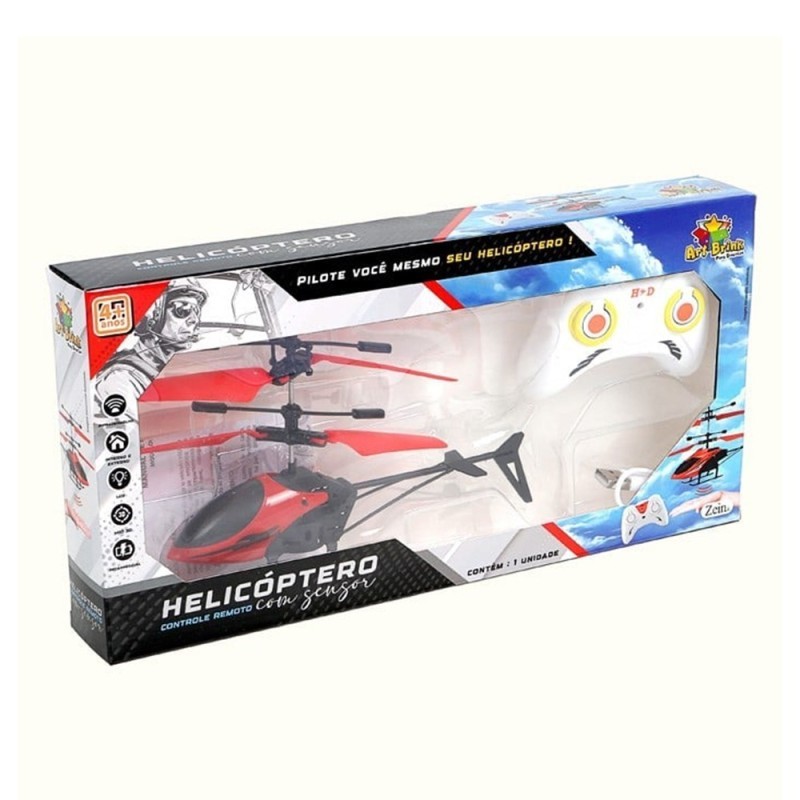 Helicóptero De Brinquedo Com Controle Remoto E Sensor