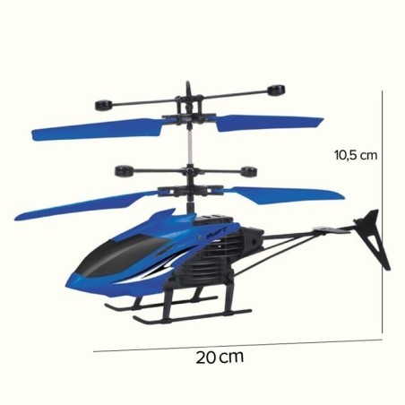 Helicóptero De Brinquedo Com Controle Remoto E Sensor