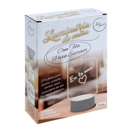 Luminária Led De Mesa Com Tela Para Escrever