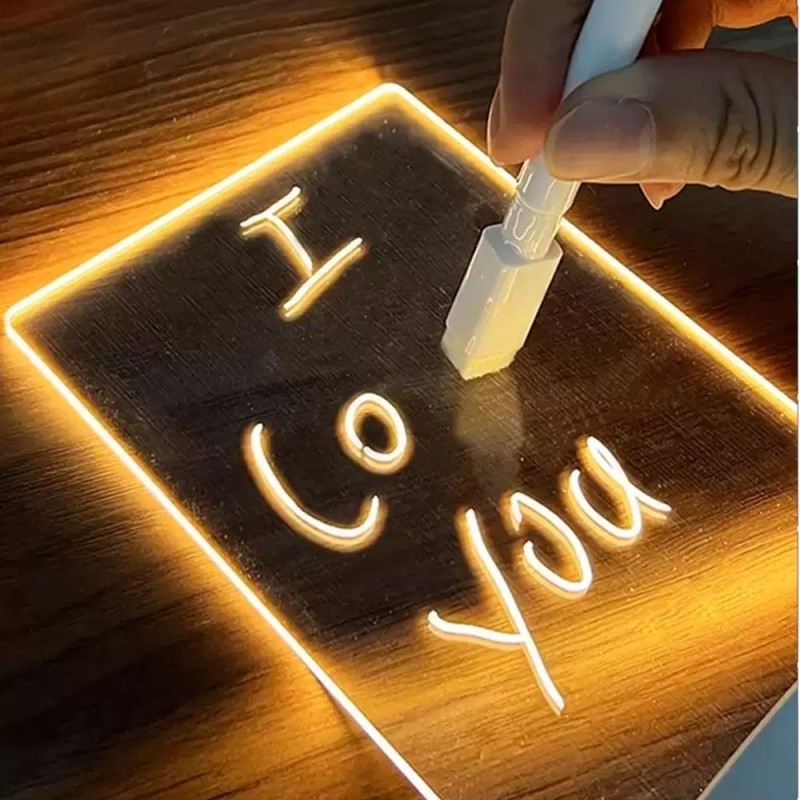 Luminária Led De Mesa Com Tela Para Escrever