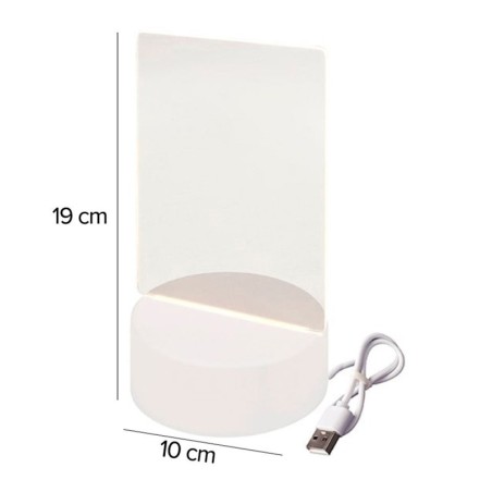 Luminária Led De Mesa Com Tela Para Escrever