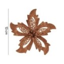 Enfeite Flor Com Pregador 14cm Para Árvore De Natal