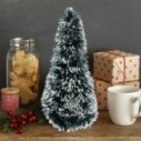 Mini Árvore De Natal Nevada Festão De Mesa 27x12cm