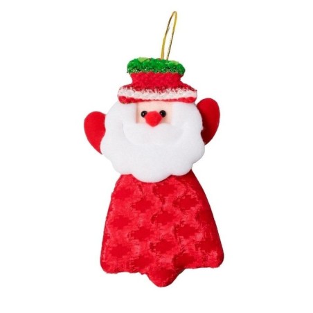 Enfeite Papai Noel Boneco De Neve 14cm Para Árvore De Natal