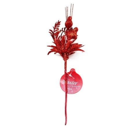 Enfeite Pick Natalino Decoração Folhas E Corações 2