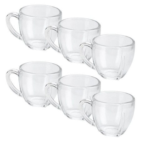 Conjunto De Xícaras De Vidro 6 Peças 110ml