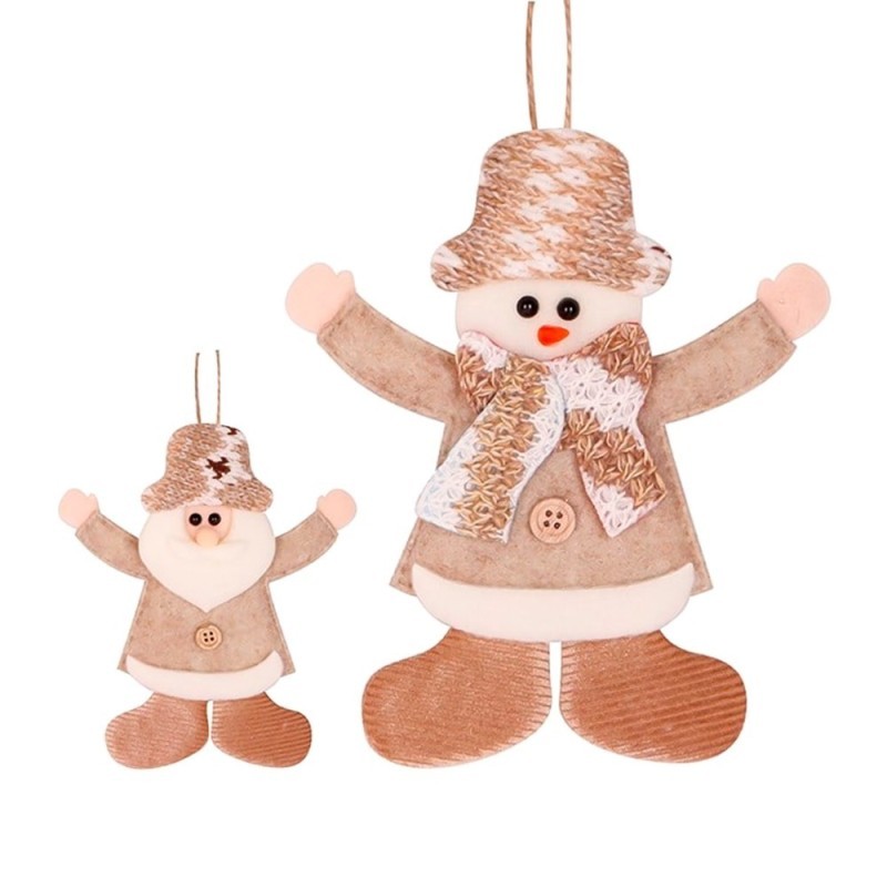 Enfeite Boneco De Neve Papai Noel Royal De Pendurar