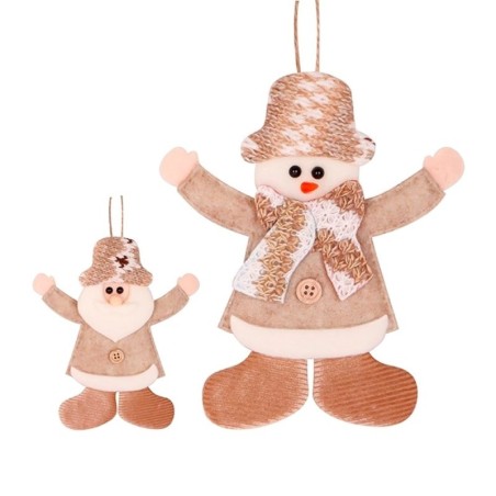 Enfeite Boneco De Neve Papai Noel Royal De Pendurar