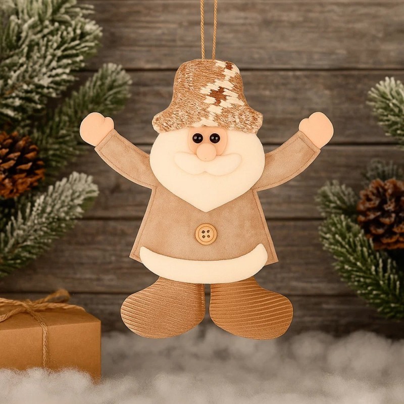 Enfeite Boneco De Neve Papai Noel Royal De Pendurar