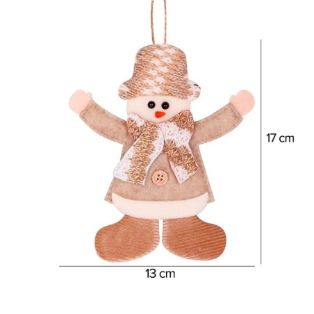 Enfeite Boneco De Neve Papai Noel Royal De Pendurar