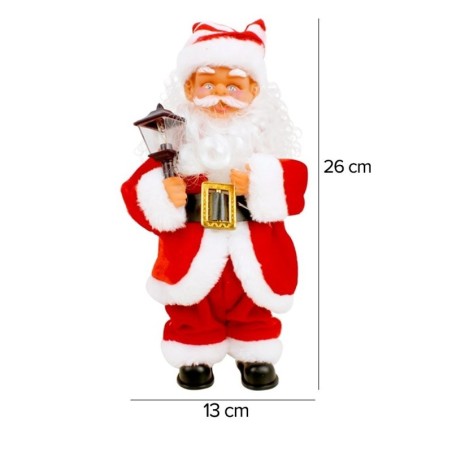 Papai Noel Com Luminária Musical Com Luz E Movimento