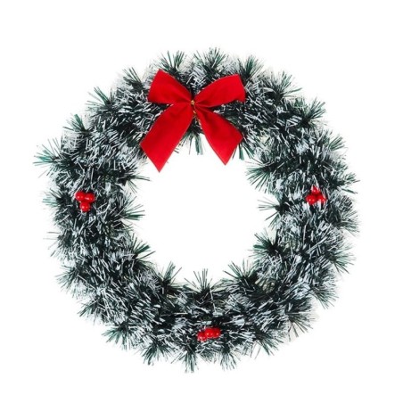 Guirlanda Festão Enfeite De Natal Com Laço 36 cm