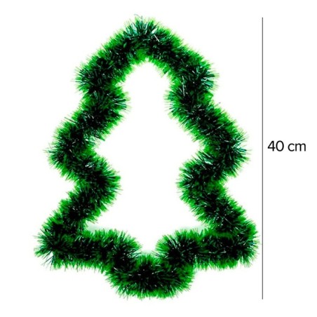 Guirlanda Enfeite De Natal Formato Árvore 40cm