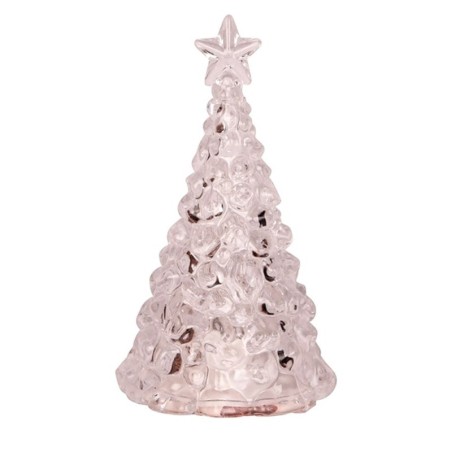 Enfeite De Acrílico Árvore De Natal Com Led 9cm x 5cm