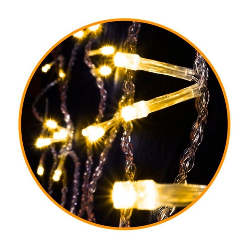 Pisca Pisca Cortina Branco Quente 100 Lâmpadas LEDs 127v